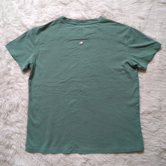 Zyia Active Short Sleeve T-shirt 100% Cotton Teal Women’s Small - Picture 5 of 6